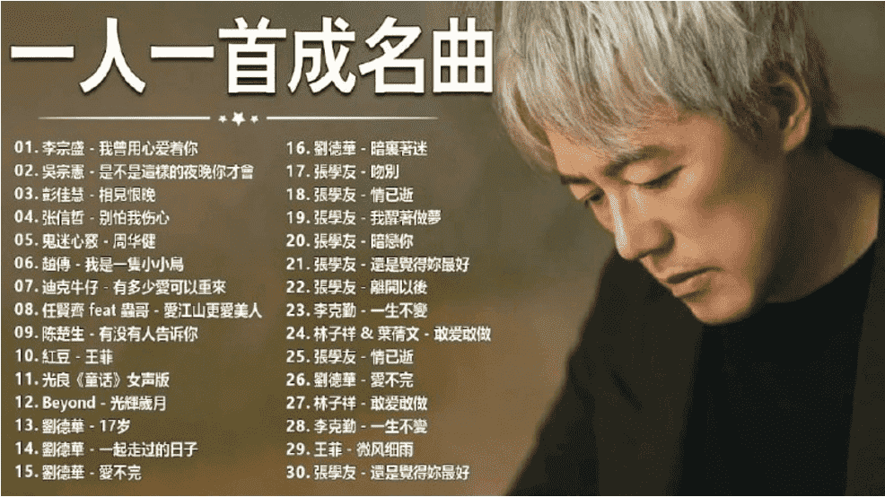 1737首无损音乐大合集,一人一首成名曲,你想要的这里都有,wav无损格式